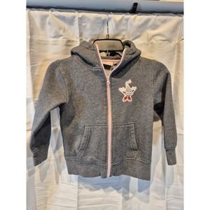 Hershey Park YXS Hershey Kiss Zip Up Hoodie Grey Girls Warm Sweatshirt